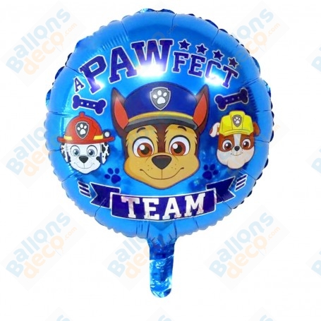 Ballon Pat Patrouille la Team Disney, décoration ballons anniversaire.