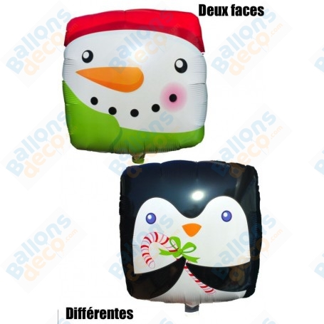 Ballon Bonhomme De Neige et Pingouin