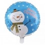 Ballon Bonhomme De Neige Rond Bleu