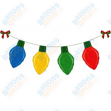 Ballons Ampoules De Noël Guirlande