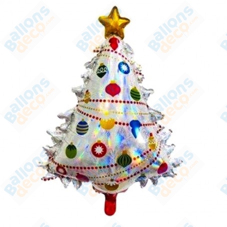 Ballon Sapin De Noël Holographique
