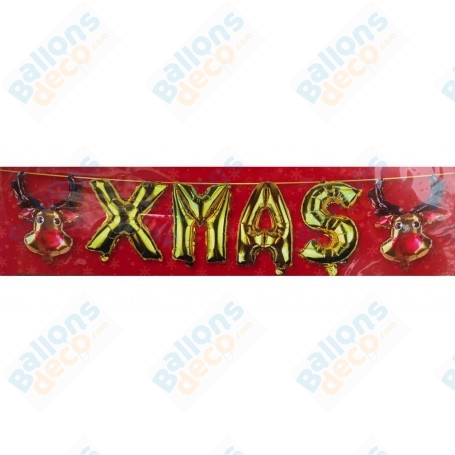 Ballons Rennes Rodolphe XMAS Guirlande
