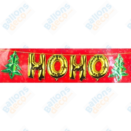 Ballons Sapins De Noël Ho Ho Guirlande