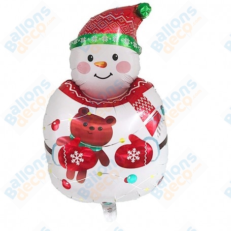 Ballon Bonhomme de Neige Ourson