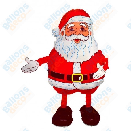 Ballon Père Noël Marcheur Vintage