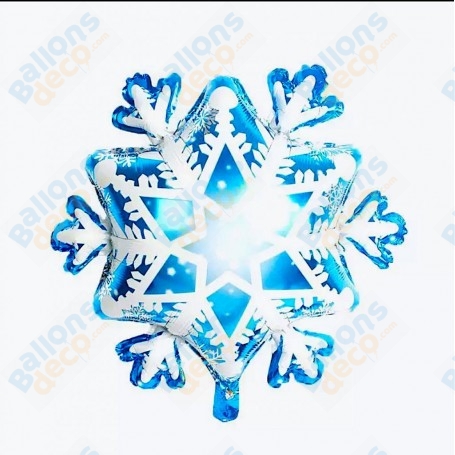 Ballon Flocon de Neige Bleu