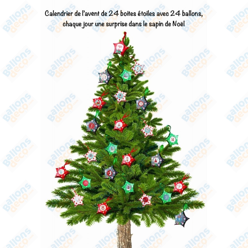 Calendrier de L'Avent Décoration Sapin de Noël