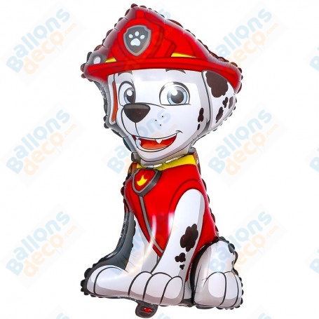 Ballon Marcus le pompier de la Pat Patrouille Air Disney, décorations ballons anniversaire.