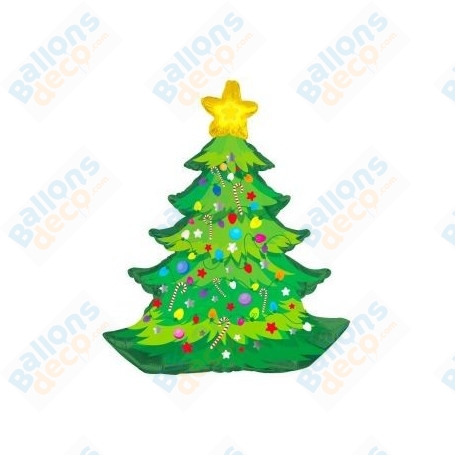 Ballon Sapin de Noël Vert