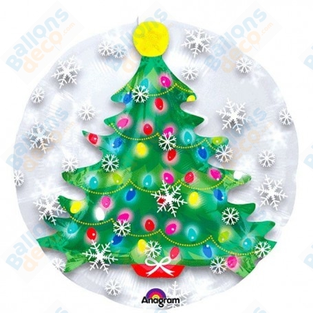 Ballon Sapin De Noël Dans Une Bulle
