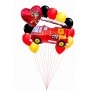 Ballons Marcus Pompier Pat Patrouille en Grappe Disney