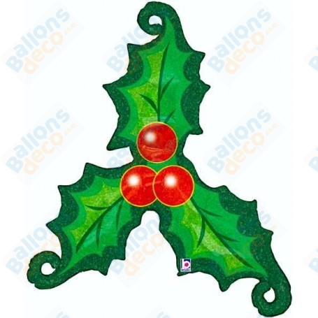 Ballon Branche De Houx Noël Holographique