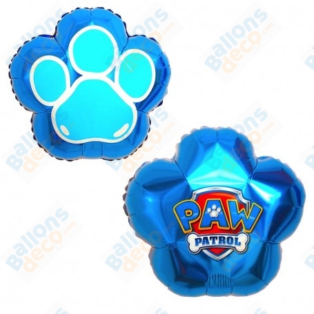 Ballon Pat Patrouille Patte de chien Bleue Disney, décoration ballon anniversaire.