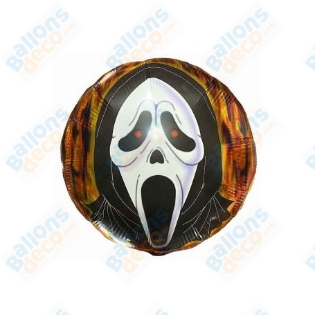 Ballon Tête De Scream Rond