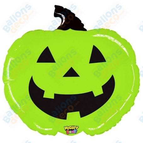 Ballon Citrouille Verte Transparente