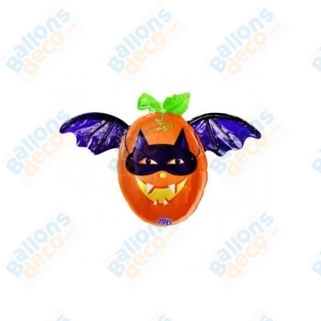 Ballon Citrouille Chauve-Souris Halloween