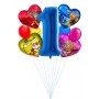 Ballons Pat Patrouille en Grappes, Décorations ballons Anniversaire 1 an Disney.