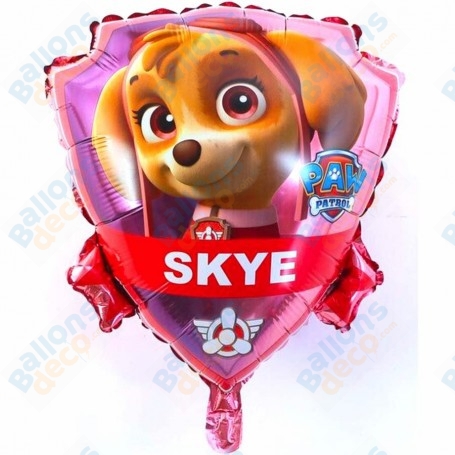 Ballon Stella de la Pat Patrouille Insigne Disney, décoration avec des ballons anniversaire.