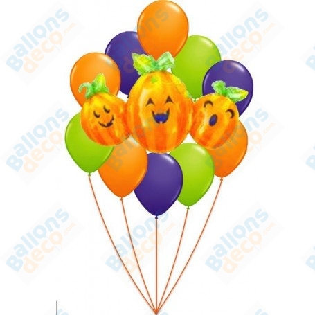 Ballons Citrouille Cluster en Grappe