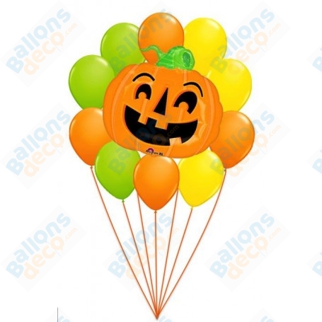 Ballons Citrouille en Grappe