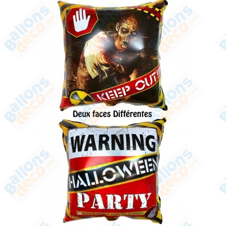 Ballon Zombie D'Halloween Deux Faces Différentes