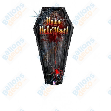 Ballon Cercueil Happy Halloween