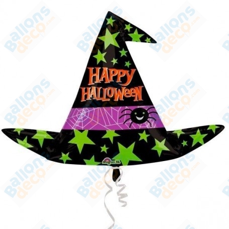 Ballon Chapeau De Sorcière Happy Halloween