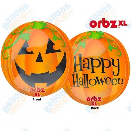 Ballon Citrouille Halloween ORBZ Sphérique
