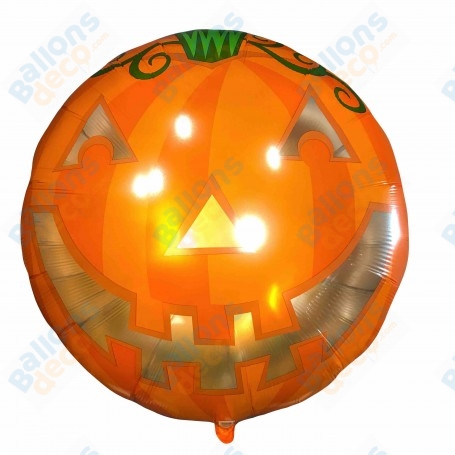 Ballon Tête de Citrouille Transparente Halloween