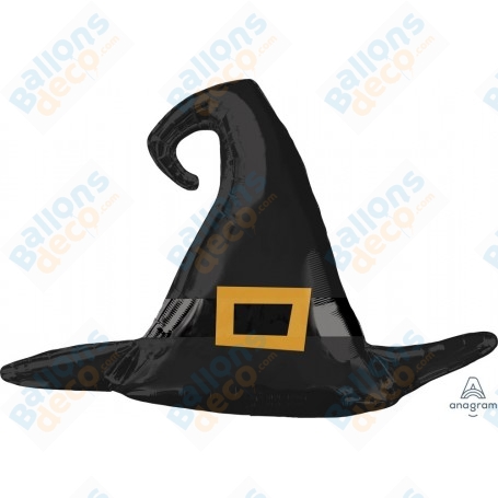 Ballon Chapeau De Sorcière Noir Satin Luxe