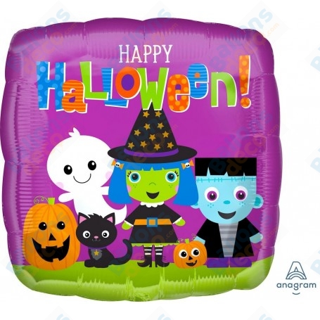 Ballon Happy Halloween Personnages