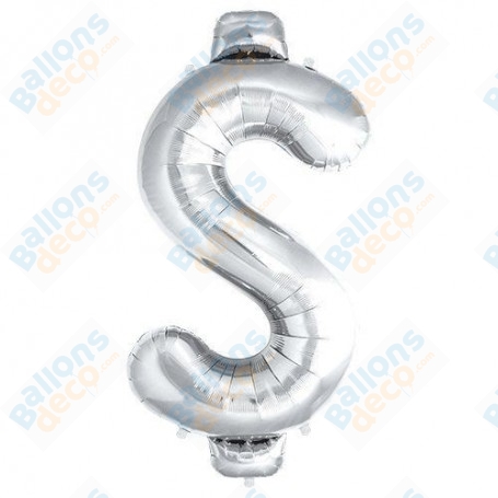Ballon Dollar Argent