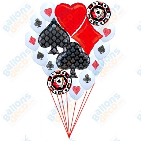 Ballons Casino en Grappe