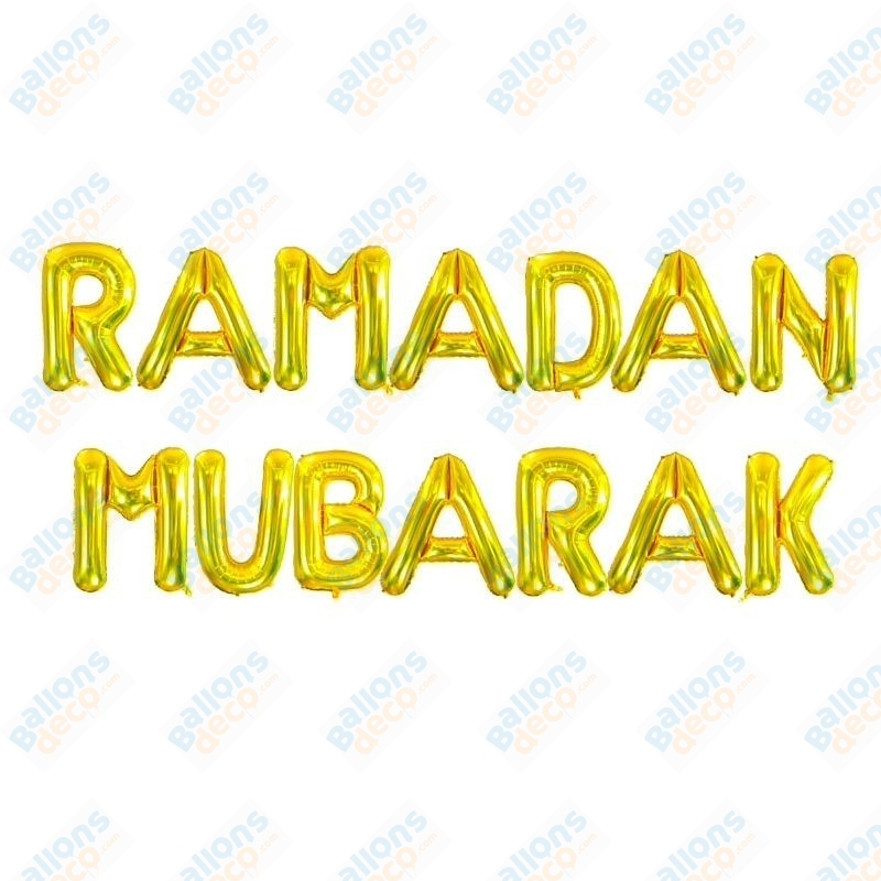 AhfuLife 32Pcs Ballon Eid Mubarak, Ballon Aid Moubarak