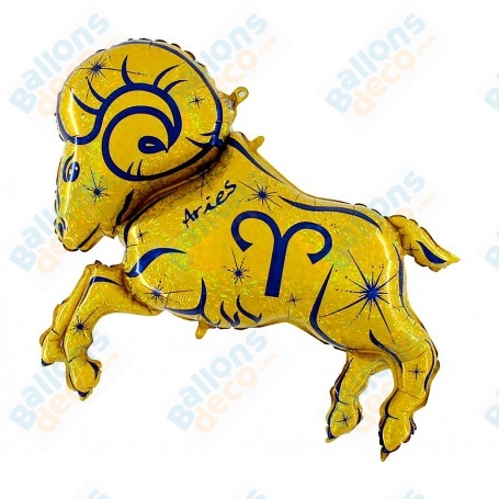 Ballon Bélier Signe Astrologique Zodiaque Or