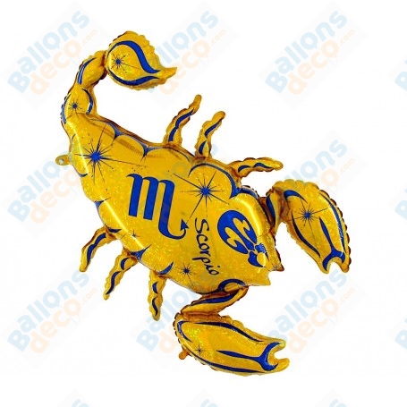 Ballon Scorpion Signe Astrologique Zodiaque Or