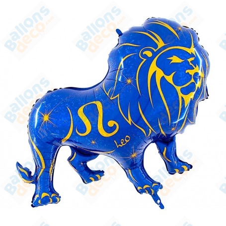 Ballon Lion Signe Astrologique Zodiaque Bleu