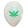 Ballons Blancs Feuille de Cannabis
