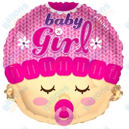 Ballon Tête de Baby Rose