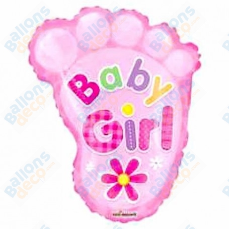 Ballon Pied Naissance C'est Une Fille