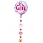 Ballon C'est Une Fille Suspension Rose