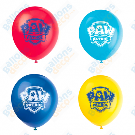 Ballons Pat Patrouille par 8 ballons de Baudruche Disney