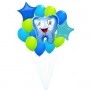 Ballons Dent Bleu en Grappe