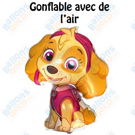 Ballon Stella de la Pat Patrouille Air Disney Grabo, décorations ballon en centre de table anniversaire.