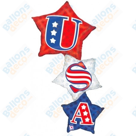 Ballon 3 Étoiles USA