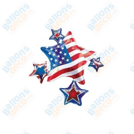Ballon Etoiles USA Cluster