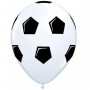Ballon De Foot Blanc Baudruche Imprimé