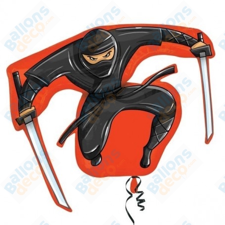 Ballon Ninja Noir, Décorations ballons pour anniversaire.