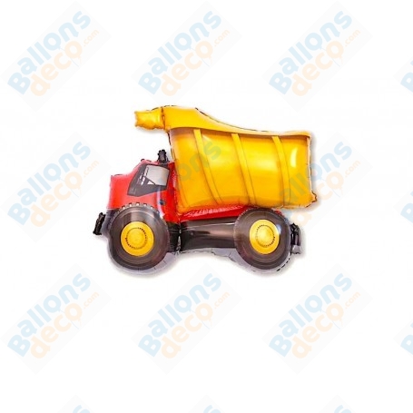 Ballon Camion Benne Jaune