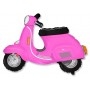 Ballon Vespa Rose Italien, Décorations ballons pour anniversaire.